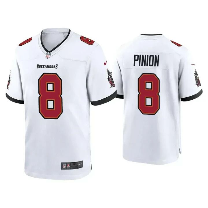 Men Tampa Bay Buccaneers #8 Bradley Pinion Nike White Game NFL Jersey